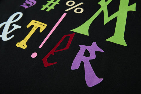 Colorful Letter Print T-shirt